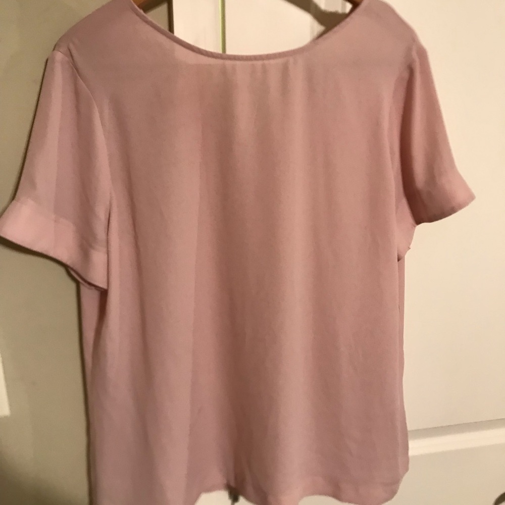 Pink chiffon top